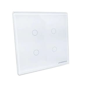 Interruptor Nova Digital Branco 4 Botões Wifi E Rf 4X4