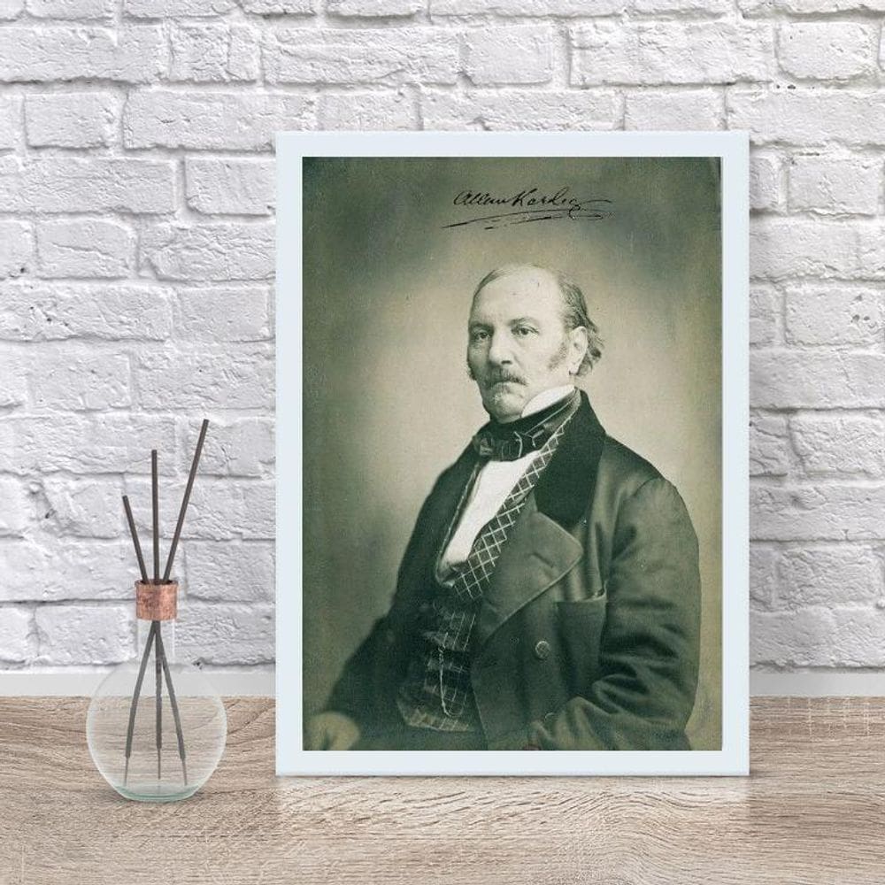 Quadro Decorativo Fotografia Allan Kardec 24X18Cm