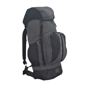 0050 - Mochila Caminhada 50 - Quadriculado/ Preto