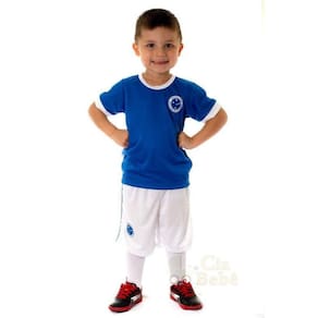 Conjunto Infantil Cruzeiro Uniforme Artilheiro Oficial