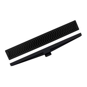 Ralo Linear Seco Plastilit Com Grelha 50Cm Preto