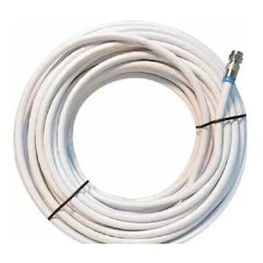 Cabo Rg6 Branco 10 Metros Coaxial Antena Tv Crimpado Top
