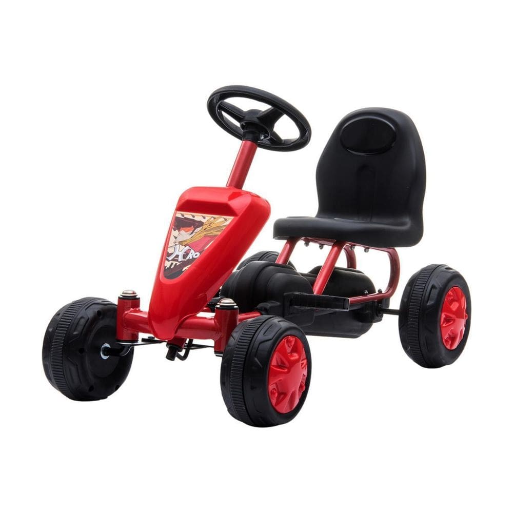 Carrinho Infantil Pedal Kart Vermelho Quadriciclo Montável