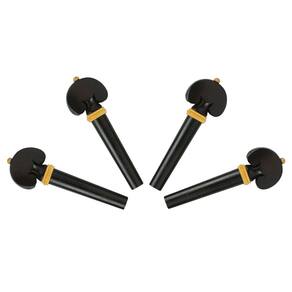 Cravelha Violino 4/4 Ébano Coração 7mm - Ajustável