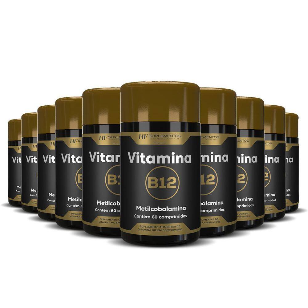 10X Vitamina B12 Metilcobalamina 60Comps Hf Suplementos