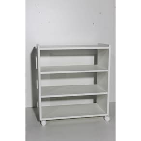 Sapateira Rodízio 100% MDF Branco Fosco 12 Pares