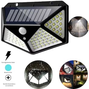 Luminária Energia Solar Sem Fio Potente 100 Led