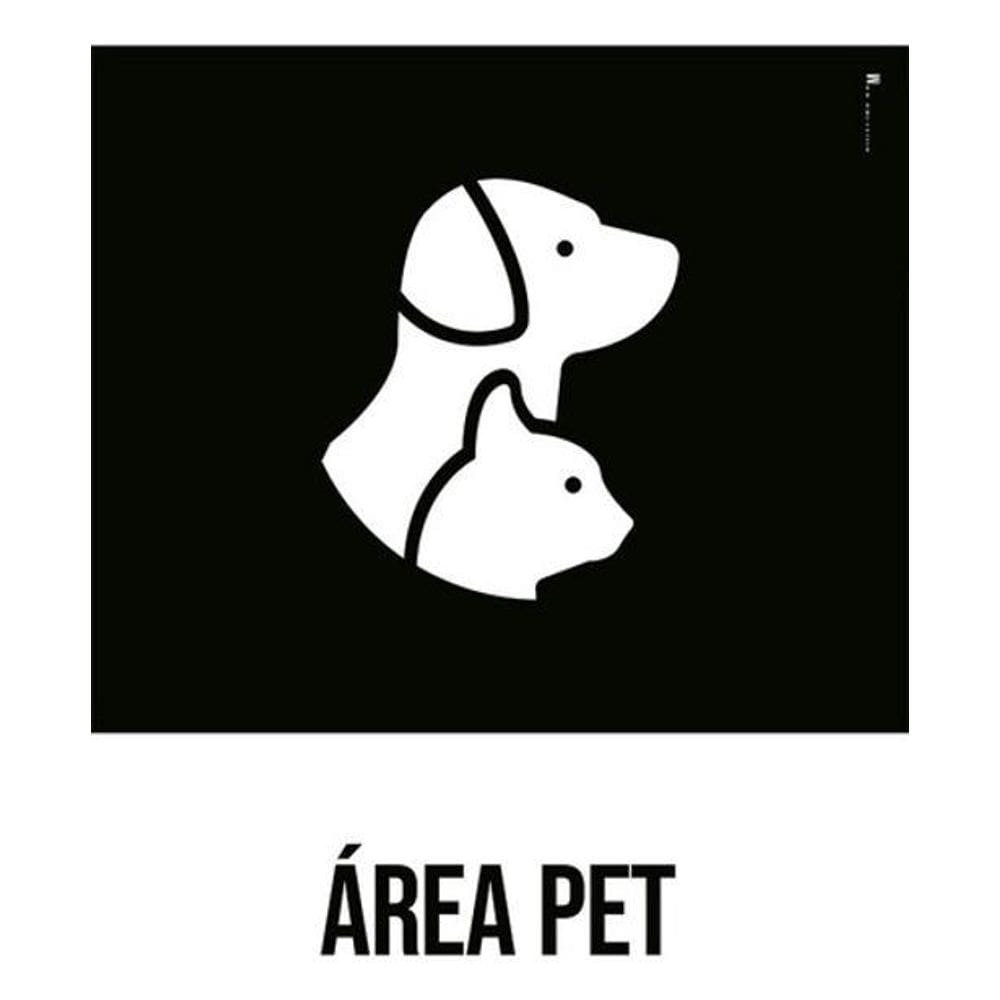 Kit 3 Placas Área Pet Desenho