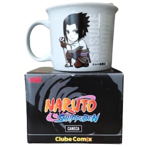 Caneca Sasuke Uchiha Cerâmica 280ml Oficial Naruto