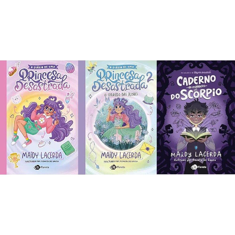 Kit 3 Livros Maidy Lacerda O Diário Uma Princesa Desastrada