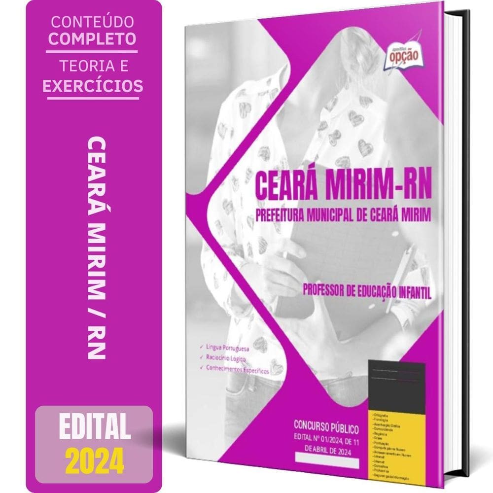 Apostila Prefeitura Ceará Mirim Rn 2024 Professor Educação