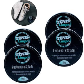 Kit 4 Pastas Limpeza Solado Sola Tênis 25g