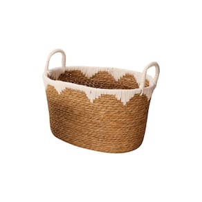 Cesto Organizador Decorativo Em Fibra Natural Algodão Grande