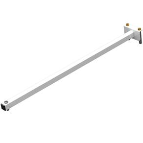 Suporte Refletor Fachada Banner Braço 60 Cm - Branco