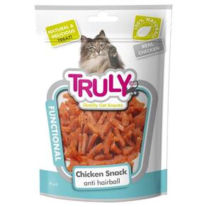 Truly Functional Anti Bola Pelo Sabor Frango Petisco Gatos