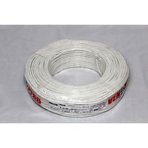 Fios Elétricos Antichamas Flexível 4mm 100m Branco - Seven