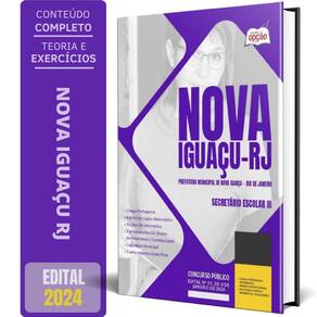 Apostila Prefeitura Nova Iguaçu Rj 2024 Secretário Escolar