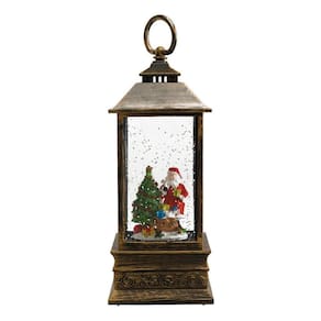 Luminária Musical Natalina Decorativa Papai Noel - 22cm