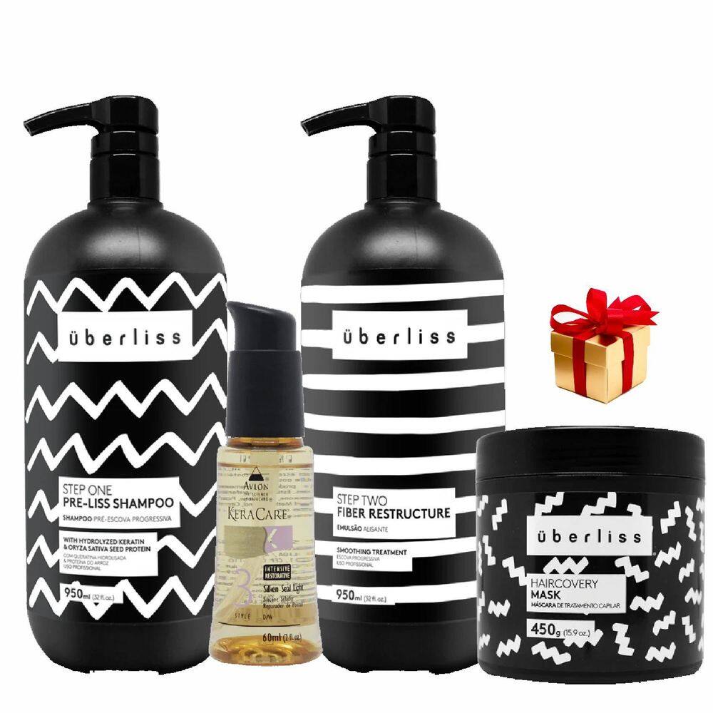 Kit Escova Progressiva Uberliss + Silken Seal Light 60ml