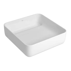 Cuba de Apoio Quadrada com Válvula Oculta 40 cm Deca Slim Branco L.11040.VO.17