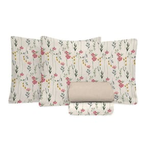 Jogo De Cama King Size 130 Fios Fiori - Rebeca  7629