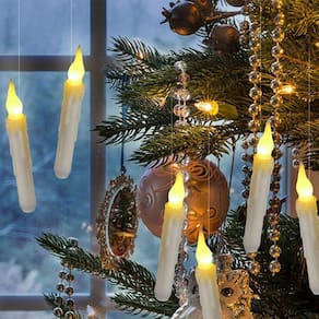 12 Velas Magicas Flutuantes Luminarias Sem Chama Decoração
