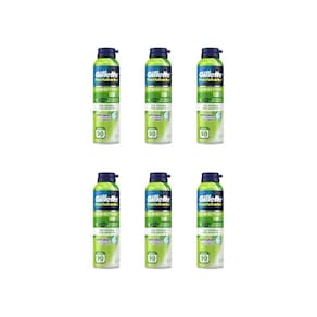 Espuma De Barbear Gillette Prestobarba 150G Sensivel-Kit 6Un