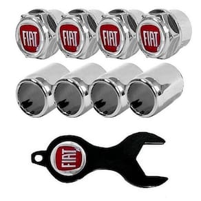 Bico De Pneu Anti Furto Cromado Fiat