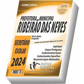 Apostila Ribeirão Das Neves - Mg - Secretário Escolar