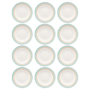 Prato Fundo de Cerâmica 22 cm Estampa Donna Louros 12 unidades - Biona 103722