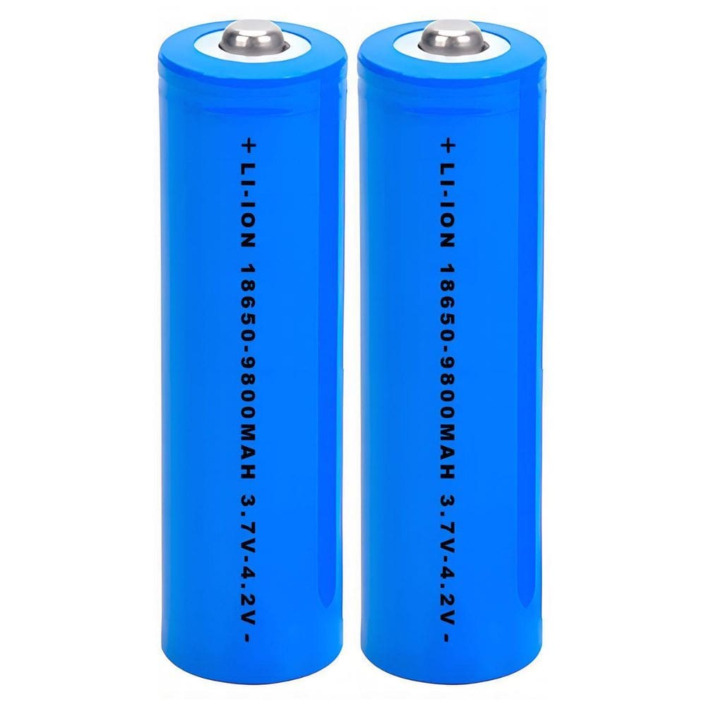 Kit 2 Baterias 18650 9800Mah 4.2V Recarregáveis Para Rádios