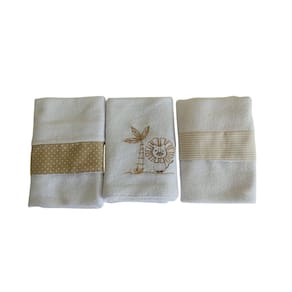 Kit De Pano Boca Plush 3Pçs Madagascar Bege