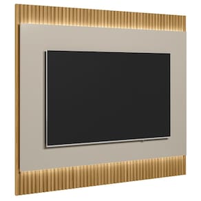 Painel Para TV Suspenso 70 Pol 180cm Real L06 Tauari/Off White Fosco - Mpozenato