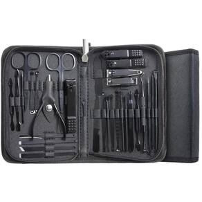 Conjunto Profissional De Manicure 32 Peças Aço Inoxidável