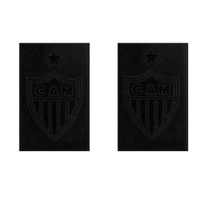 Kit 2 Toalhas Rosto Buettner Atlético Mineiro Preto 33x50cm