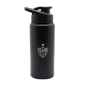 Squeeze Atlético Mineiro Preto Com Bico 600 Ml.