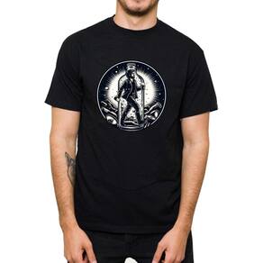 Camisa de Algodao Masculina Estampada Moderna Premium Slim Fit Basica Dia a Dia