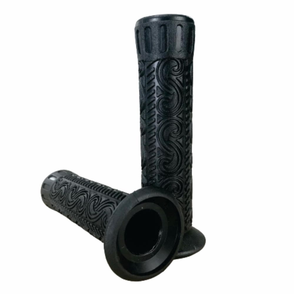 Manopla Punho Preto 22Mm Moto Retro Vintage Custom