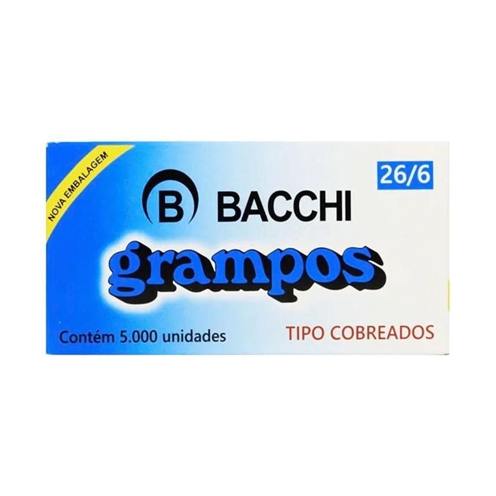 Grampo 26/6 - C/ 5.000 Unidades Cobreado