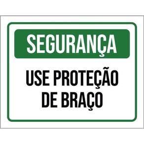 Kit 5 Placas Segurança Use Proteção Braço 36X46