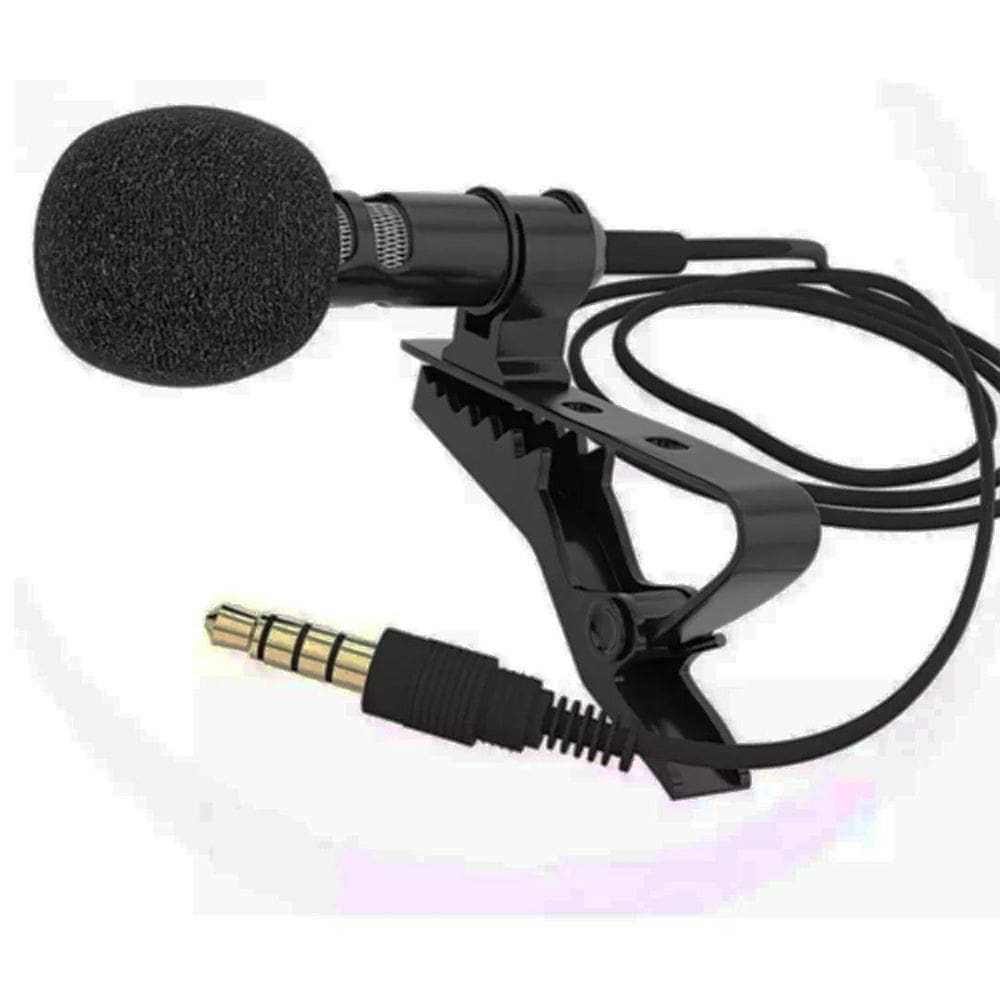 Microfone De Lapela Com Fio Profissional Celular