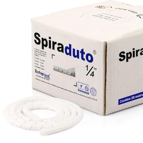Spiraduto 1/4 Organizador De Cabos - Dutoplast - Branco 50M