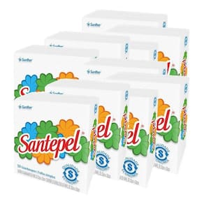 Guardanapo Santepel 50 Folhas Simples 24X22 Kit 80