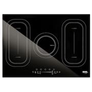 Cooktop de Indução Cinco Bocas EOS Freezone Due Preto 9800W ECI05EPF 220V