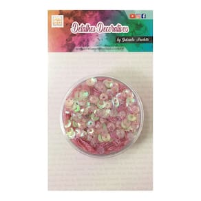 Kit Shaker Box Lantejoula Rosa Escuro Crystal Paoletti 10 G