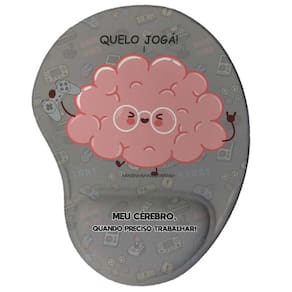 Mouse Pad Ergonômico Quero Jogar Presente Criativo Geek