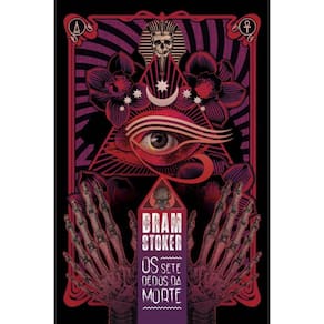 Os sete dedos da Morte: Edição de luxo: reserva de verniz; trilateral rubine red; fitilho; cabeceado preto;