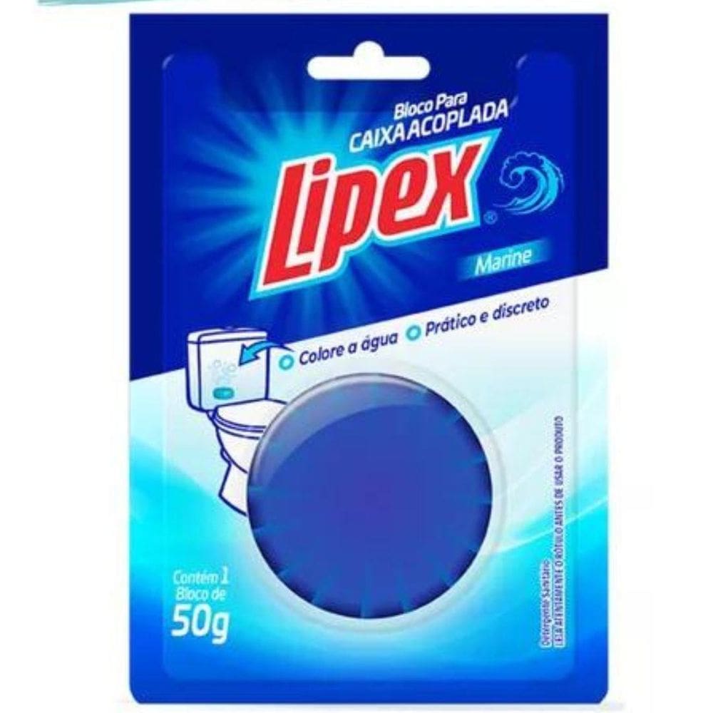 Bloco Caixa Acoplada Detergente Sanitário Pedra Lipex 50G