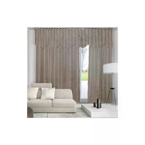 Cortina de Renda Donna Inter 350x220 cm Roseiral com Bandô Desert