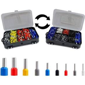 700Un Caixa Kit Terminal Tubular Ilhós 0,5Mm A 16Mm Estojo